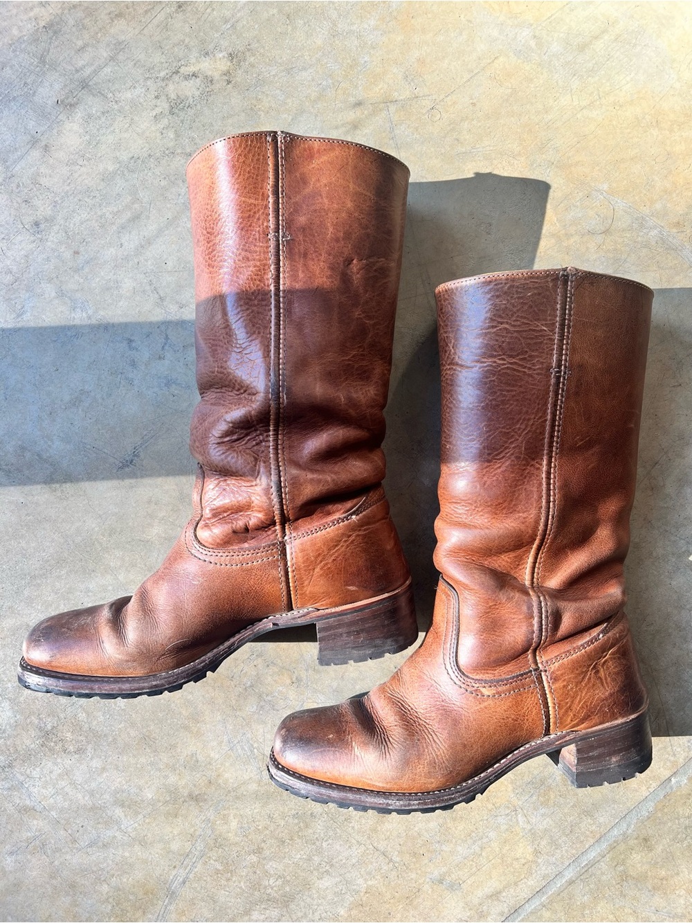 FRYE Leather Campus Boots Women’s 9 Brown